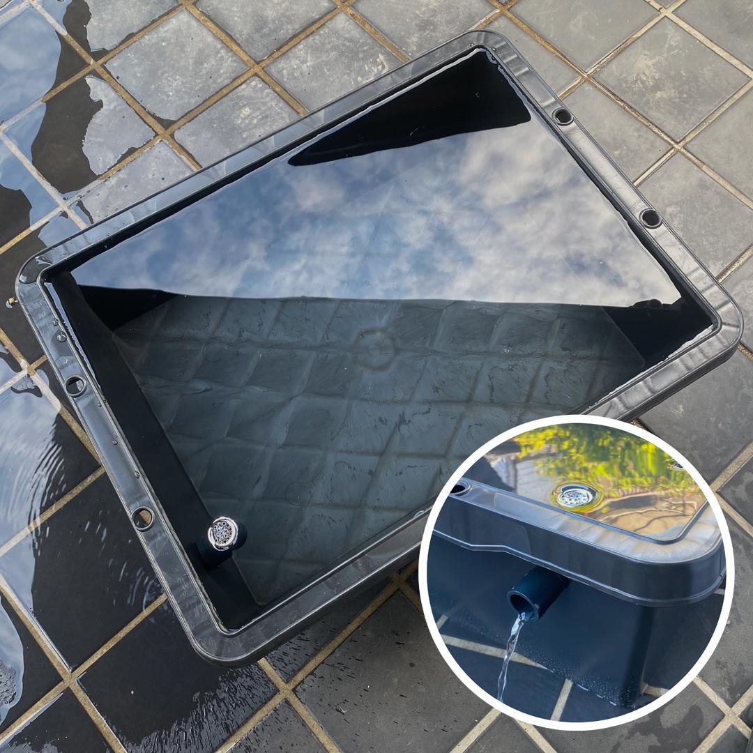 【新仕様】メダカ飼育ケース 40㍑トロ舟x5個 オーバーフロー加工済 金魚飼育容