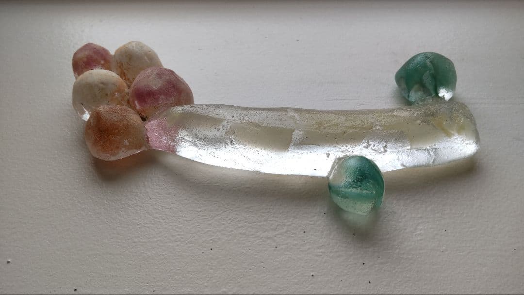 今井美智　ガラス作家　オブジェ　ペーパーウェイト　置物