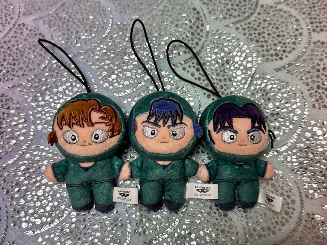 忍たまほわぬい　善法寺伊作、食満留三郎、潮江文次郎3点セット