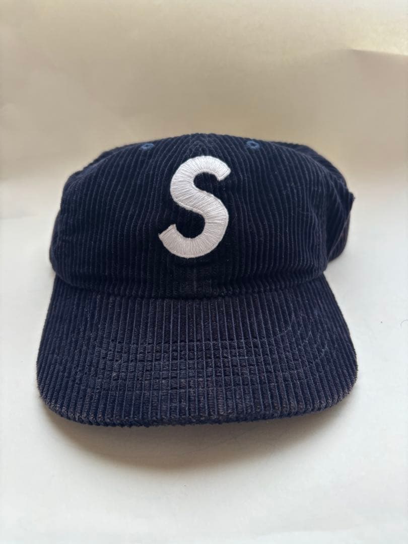 Supreme コーデュロイキャップ ネイビー