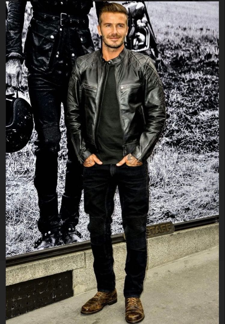 【新品】UABONI レザージャケット フランス 最上級牛革 XL ベッカム愛用