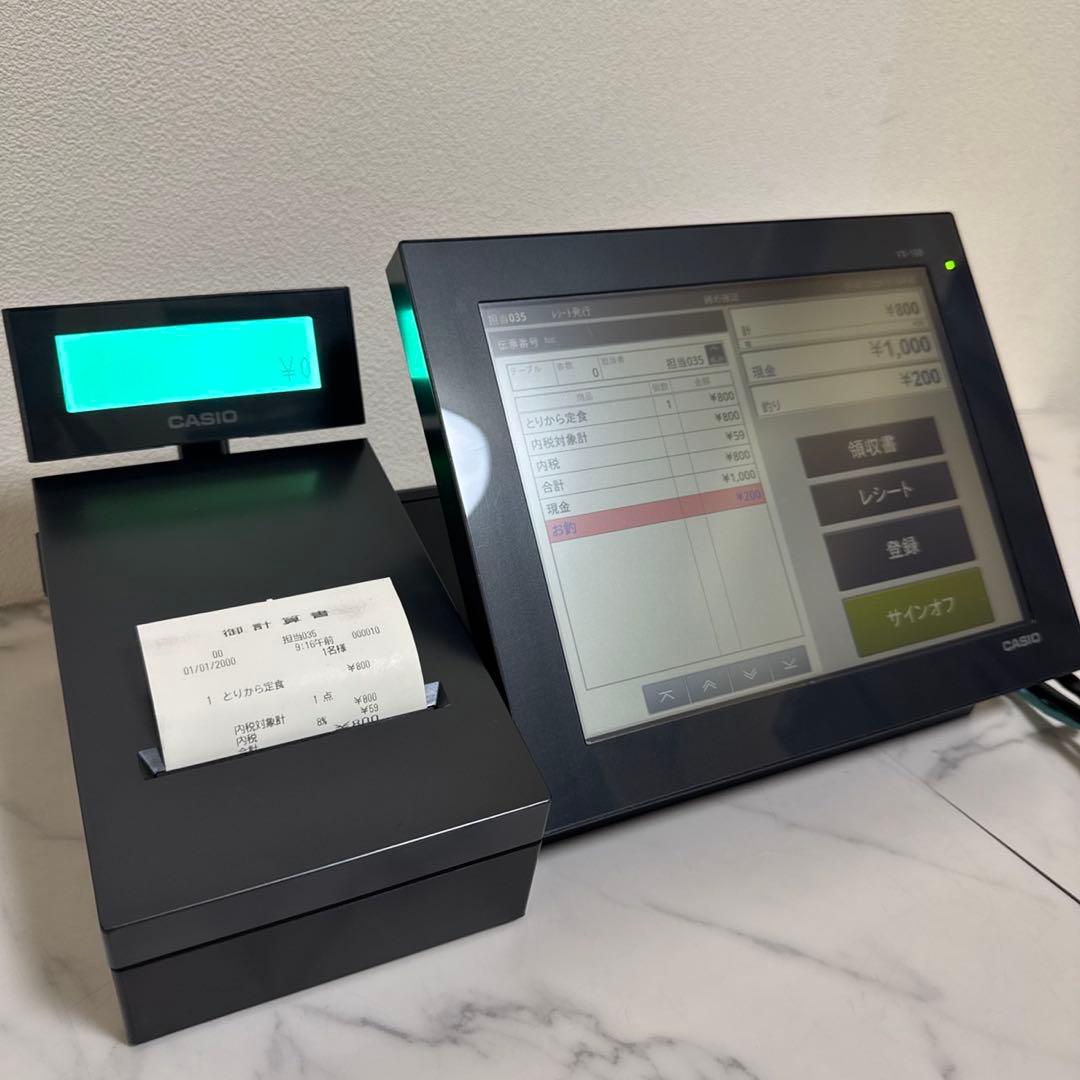 CASIO コンパクトレジスター 10.4型タッチパネル液晶 VXタッチ操作