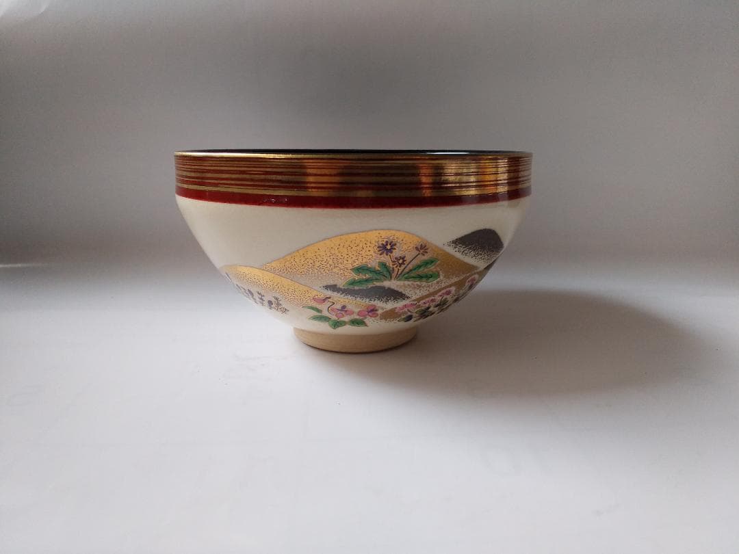 加藤貴山 作 天目金彩山水 抹茶碗 京焼 清水焼 茶道具 抹茶碗 新品 未使用