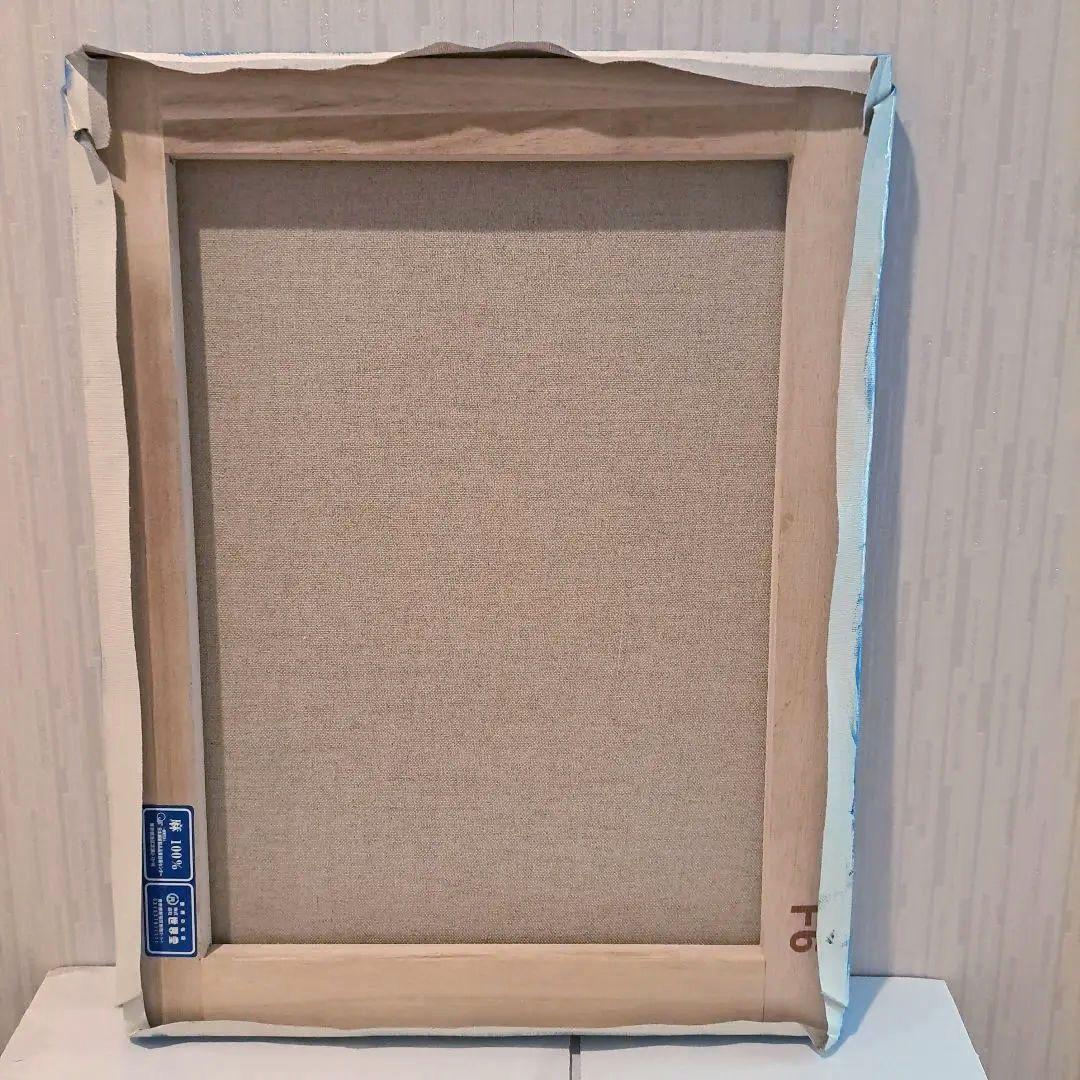 キャンバス油絵　専用　仲良く集まるカラフルかわいいインコたち