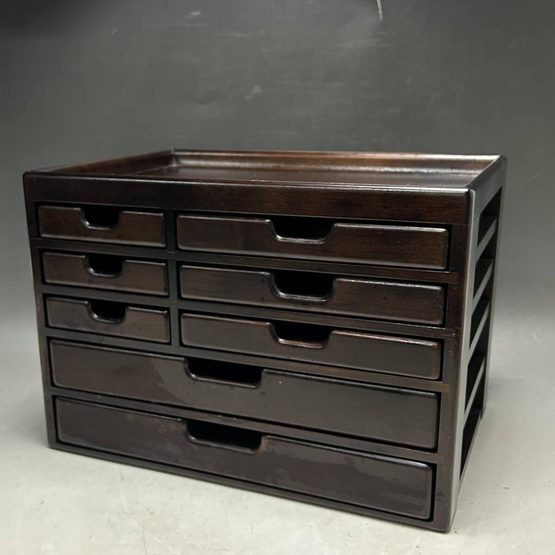 MARUZEN 丸善 豊岡クラフト 文具シェルフ 5段 木製 小物入れ