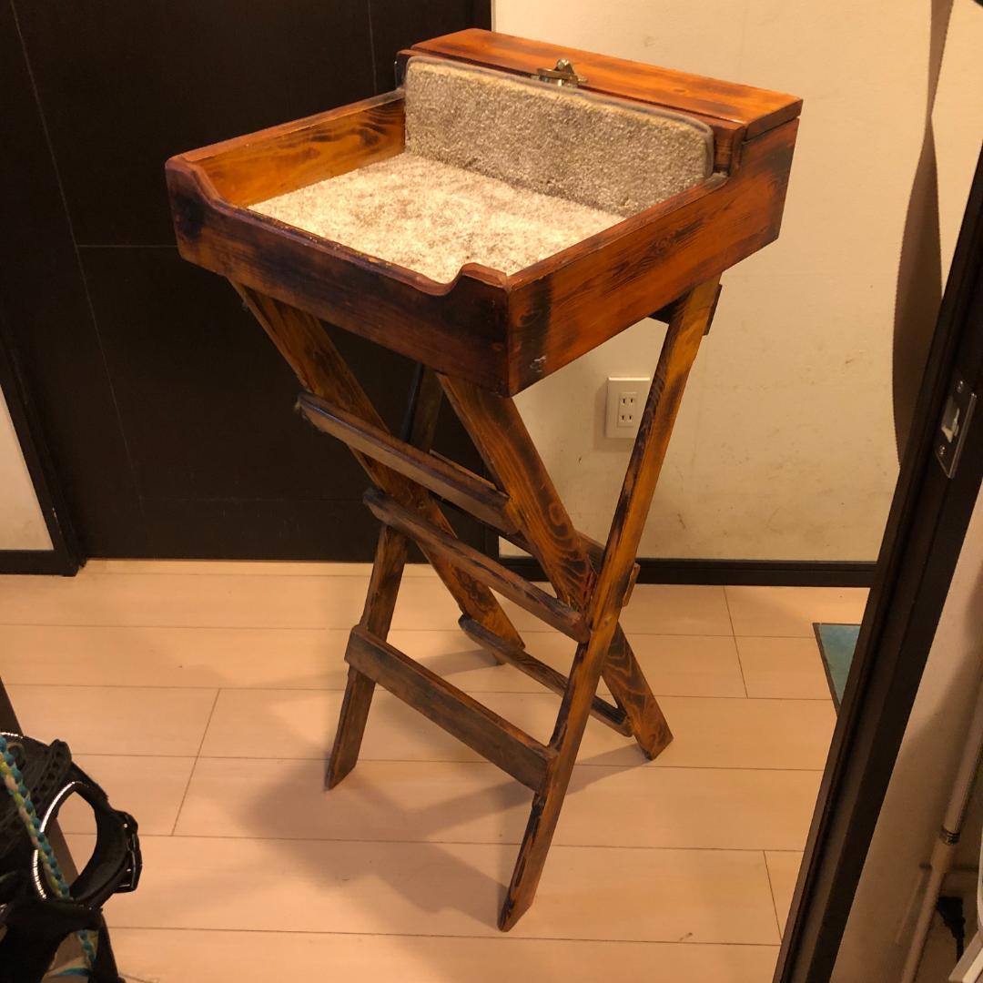 【超希少】木製　テーブル トリミングテーブル　グルーミングテーブル　アンティーク
