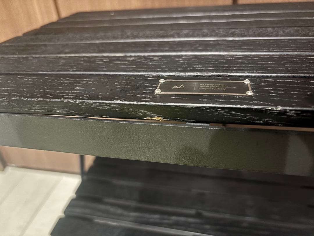 ANOBA（アノバ） BLACK EDITION ウッドラック3段