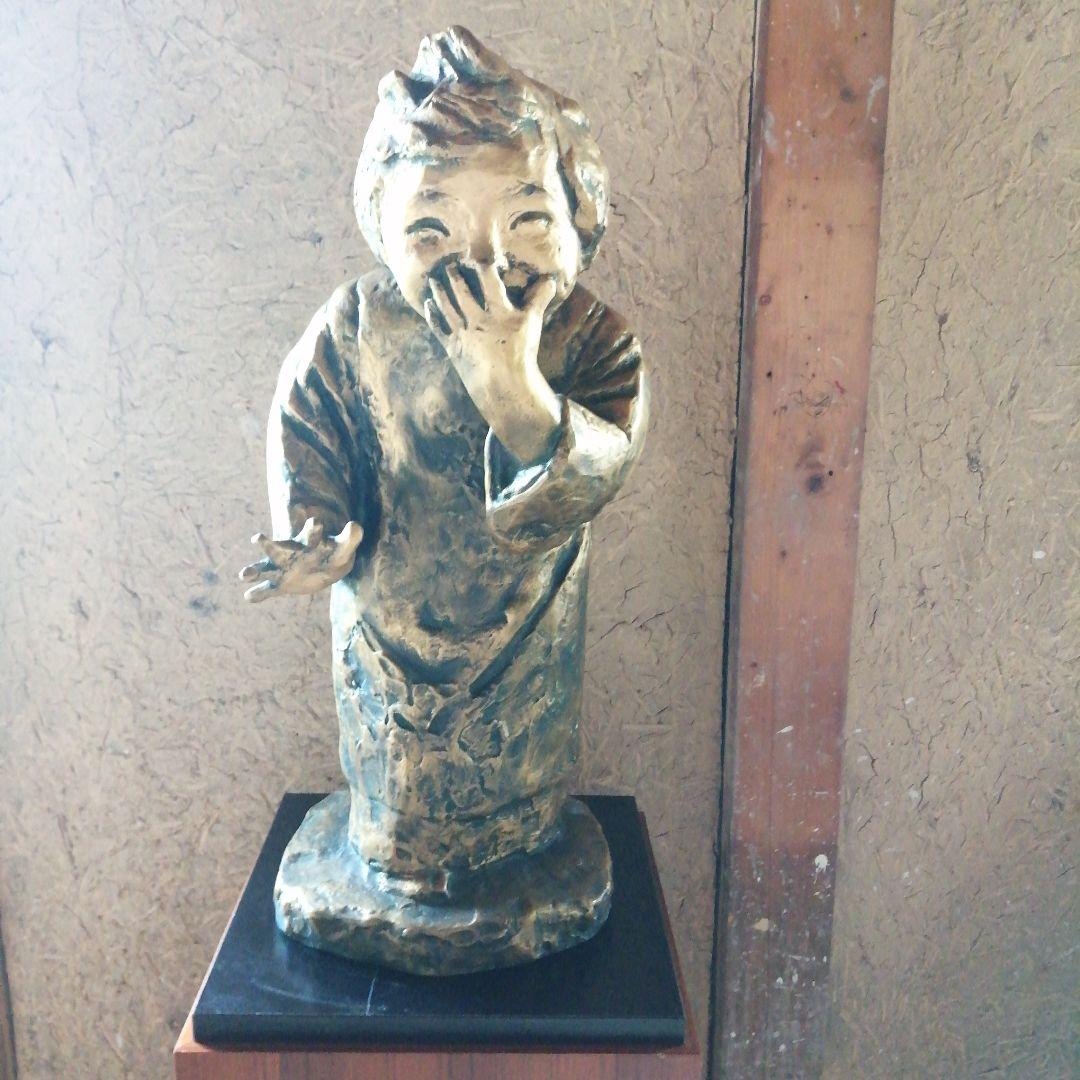 北村西望　少女　ブロンズ像　62cm　約19.6kg