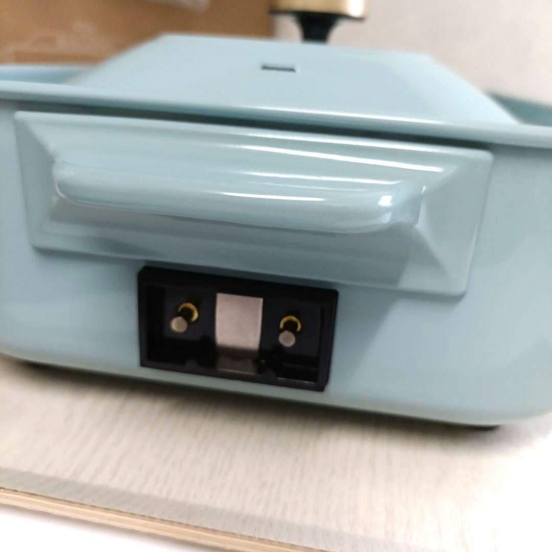 BRUNO コンパクトホットプレート セラミックコート鍋セット　ブルーグレー