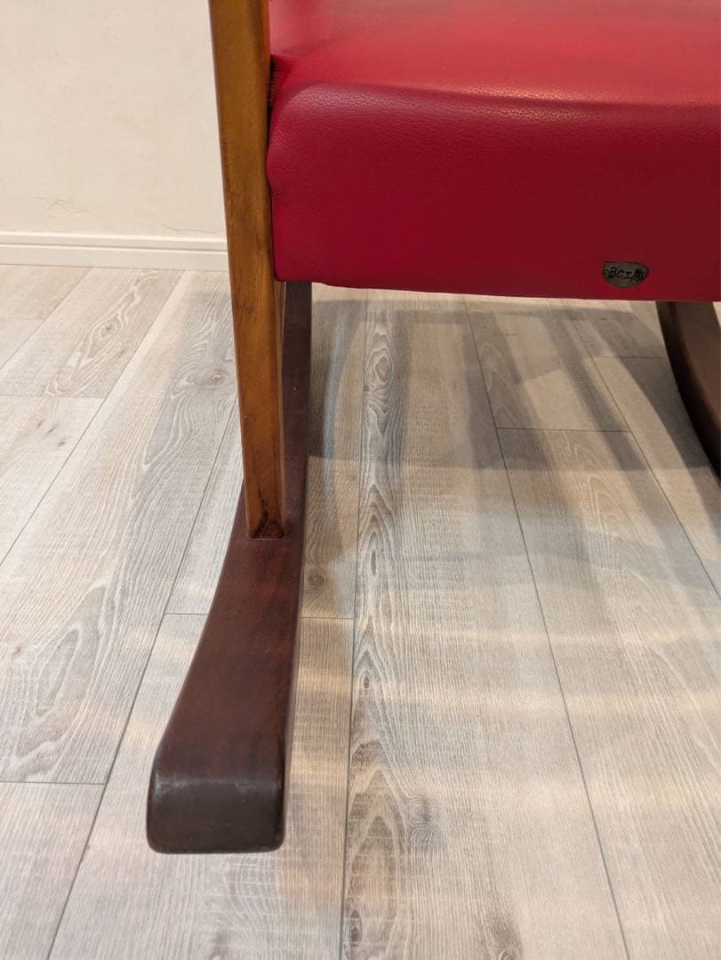 人気のロッキングチェア[BC工房]アームチェア手作り木製椅子USED品