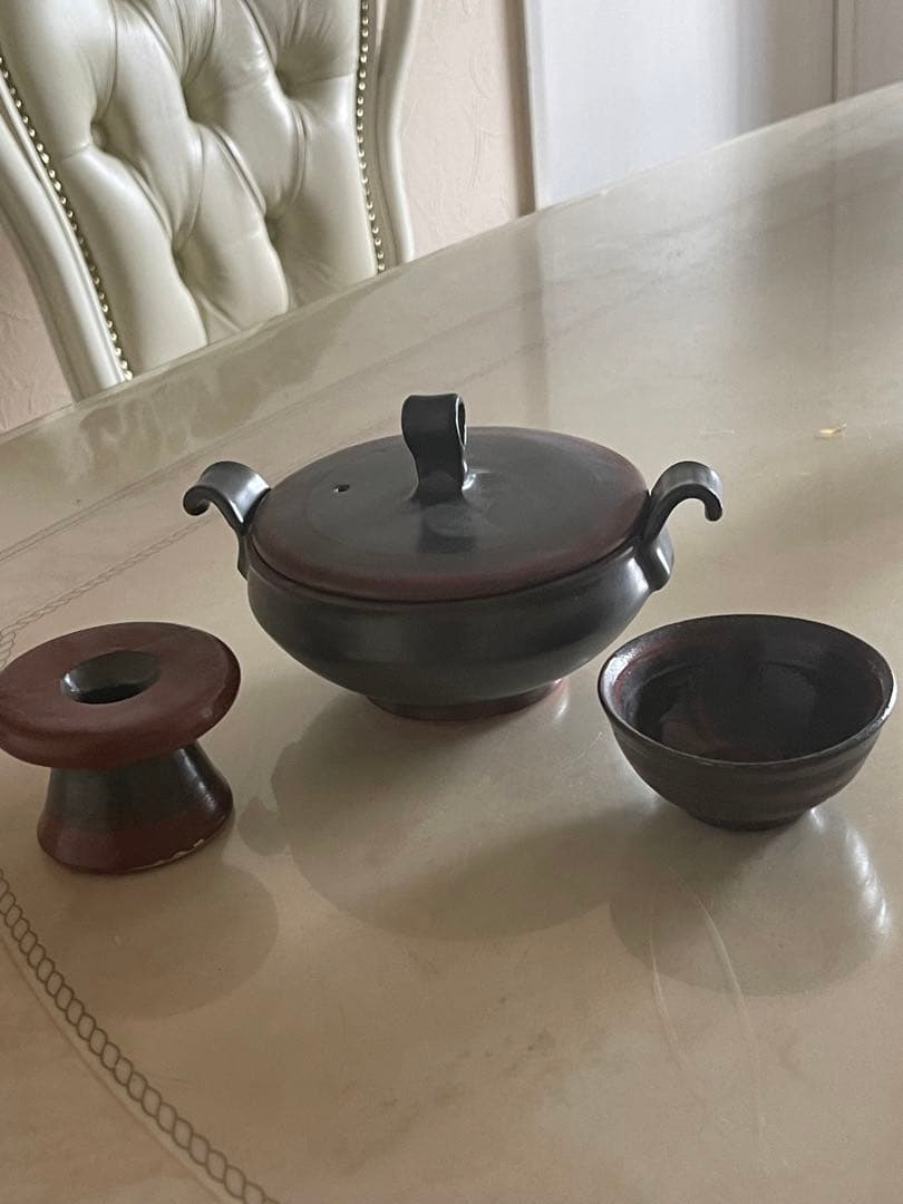 香合　香台　ぐい呑　3点