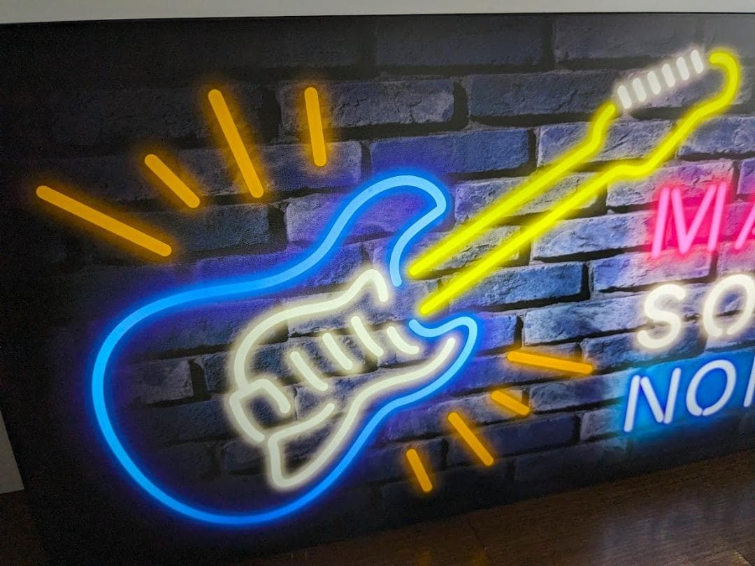 ギター ライブ ロック ミュージック 音楽 バー 看板 置物 雑貨 ライトBOX