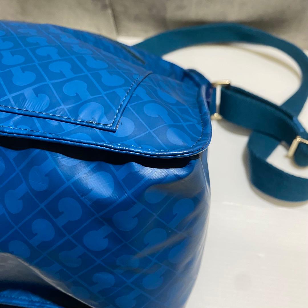 【極美品】GHERARDINI　ソフティ　ショルダーバッグ　ブルー