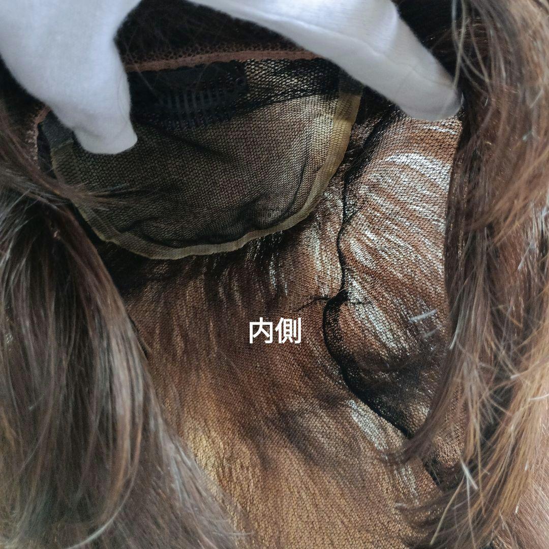 人毛mixウィッグ/ダークブラウン