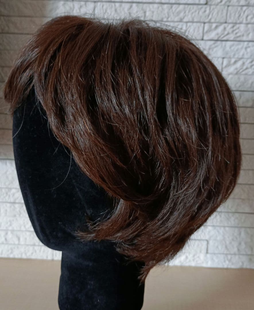 人毛mixウィッグ/ダークブラウン