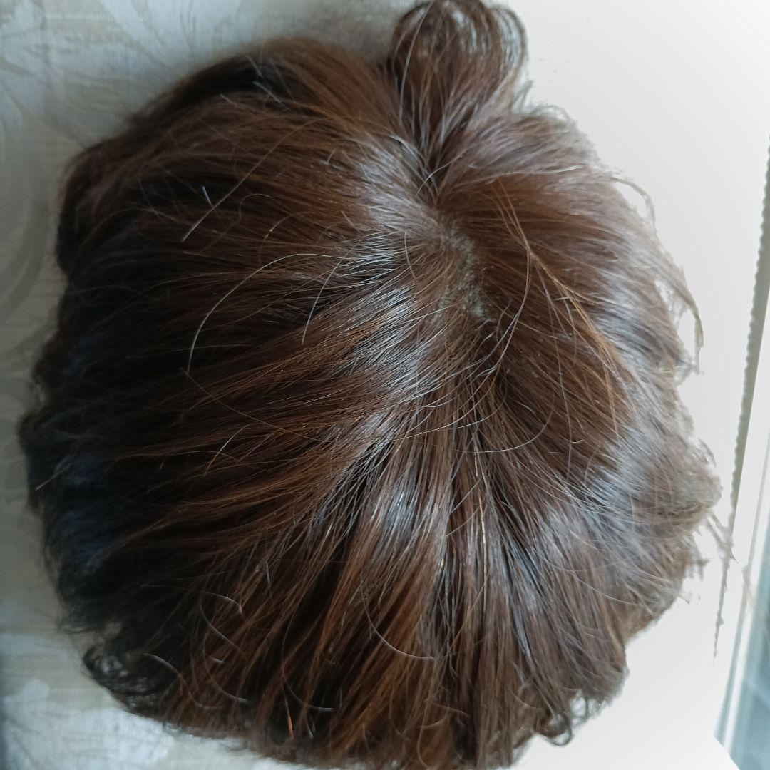 人毛mixウィッグ/ダークブラウン