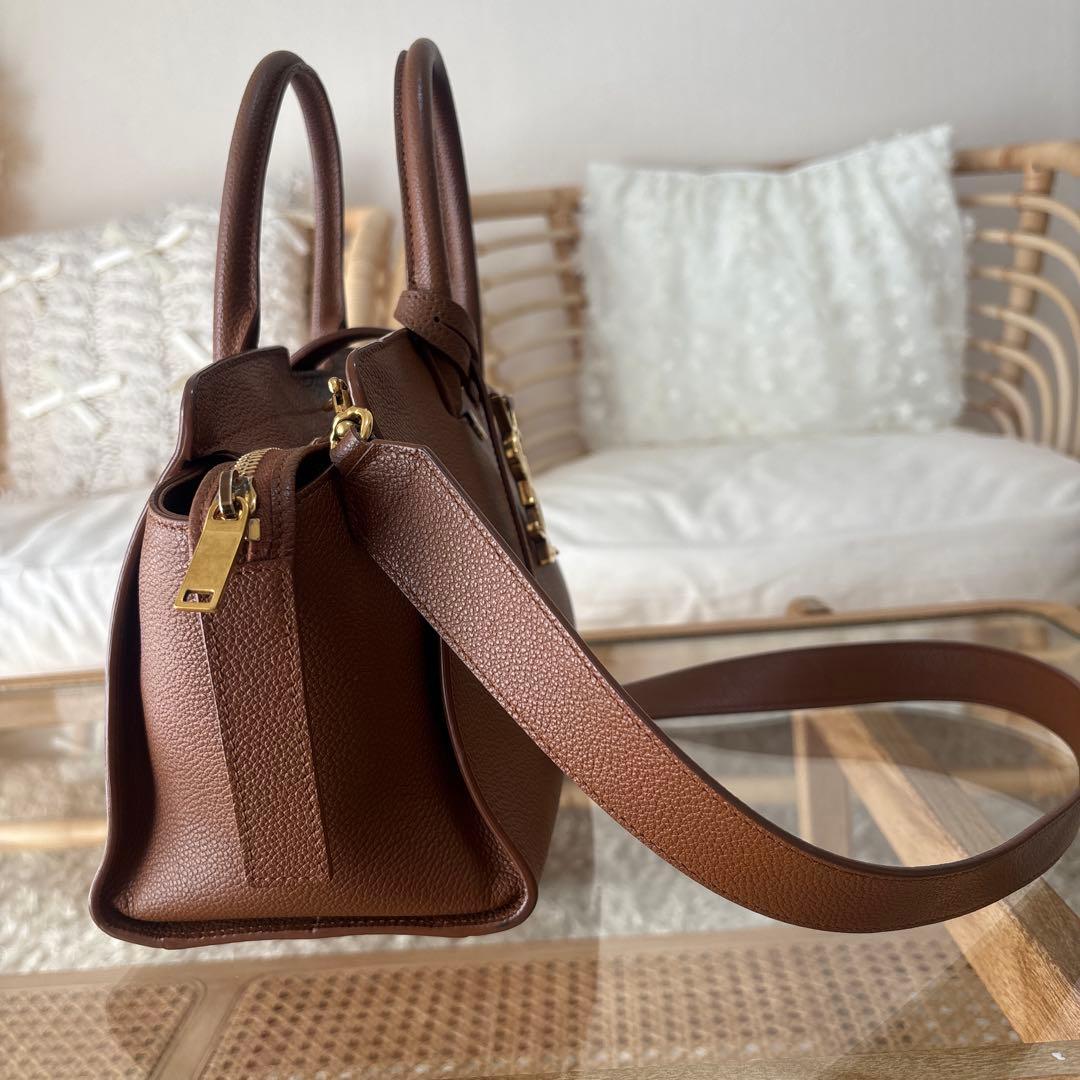 SAINT LAURENTサンローラン　ダウンタウン　ベイビー　ブラウンレザー