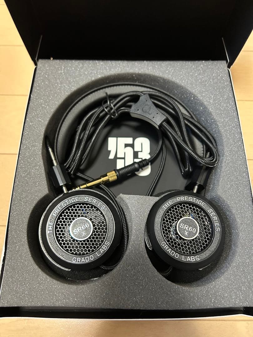 サイン入りGrado Prestige Series SR60x 有線ヘッドホン
