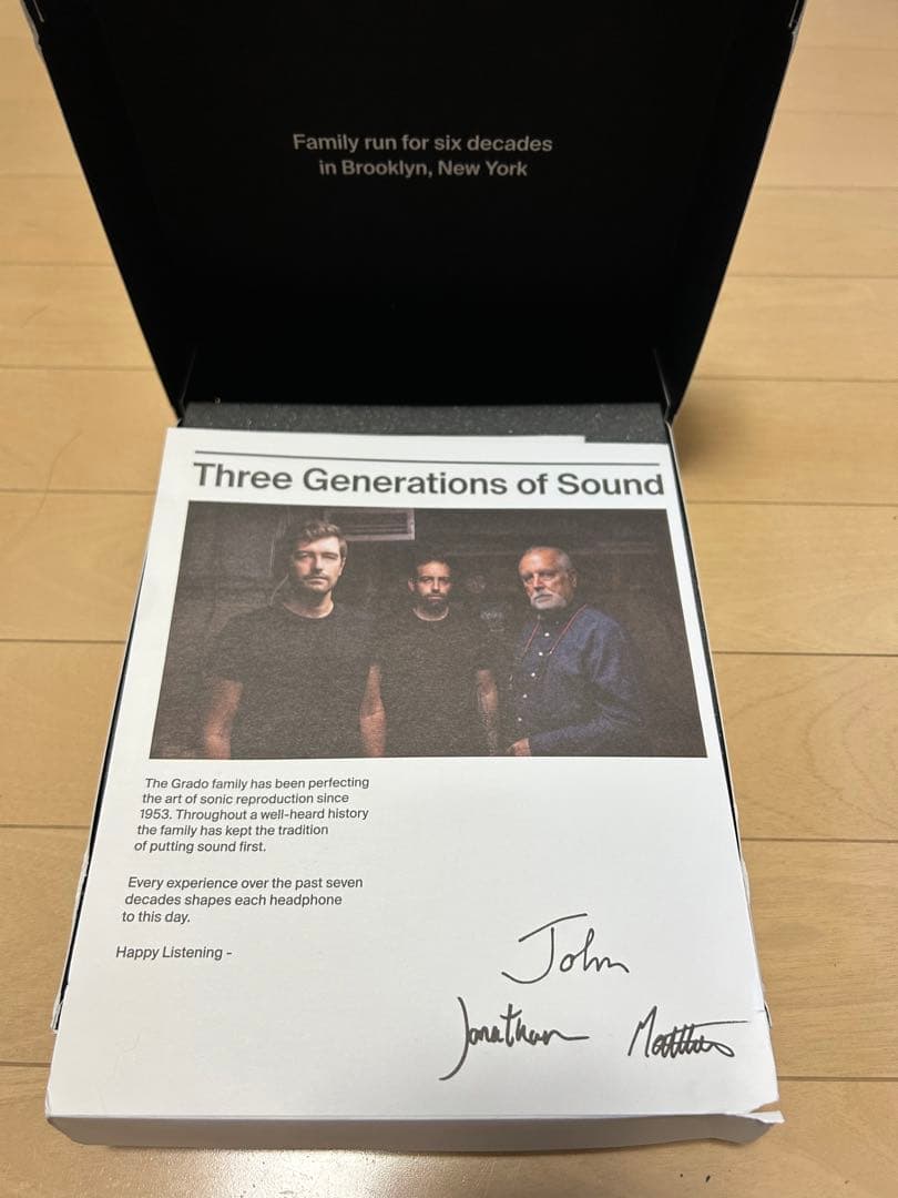 サイン入りGrado Prestige Series SR60x 有線ヘッドホン