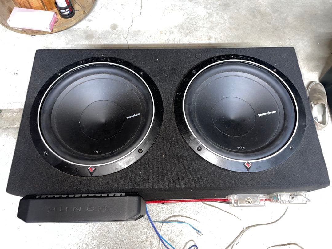 Rockford Fosgate Punch ウーファー 2基　ロックフォード
