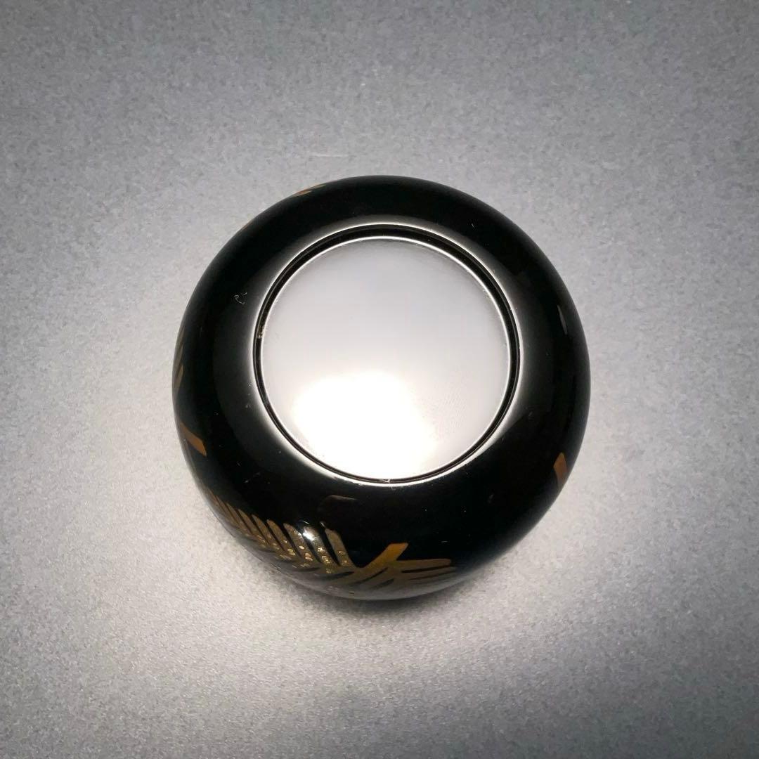 棗　池田喜一　加賀蒔絵　蝶にシダ　共箱　R1327ダN3