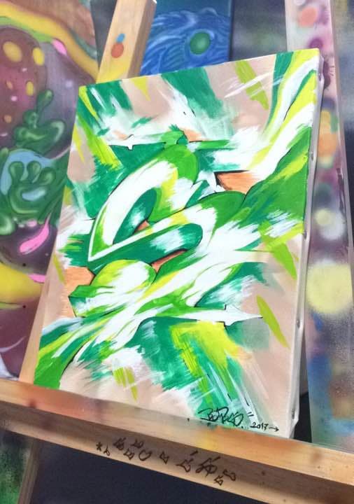 【Graffiti Letter Series】Green \"S\"