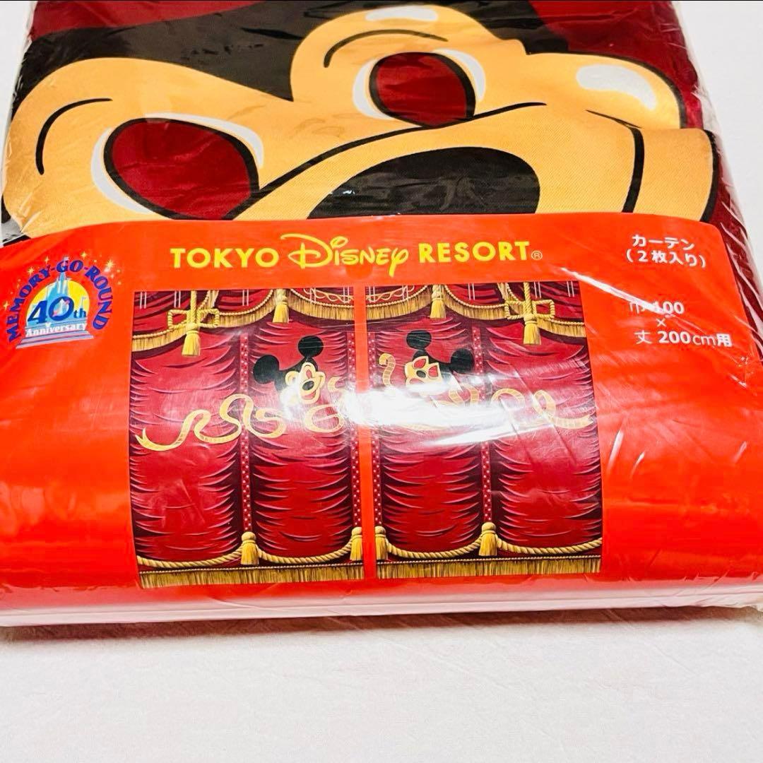 ディズニー　40周年　メモリーゴーラウンド　ミッキー　カーテン