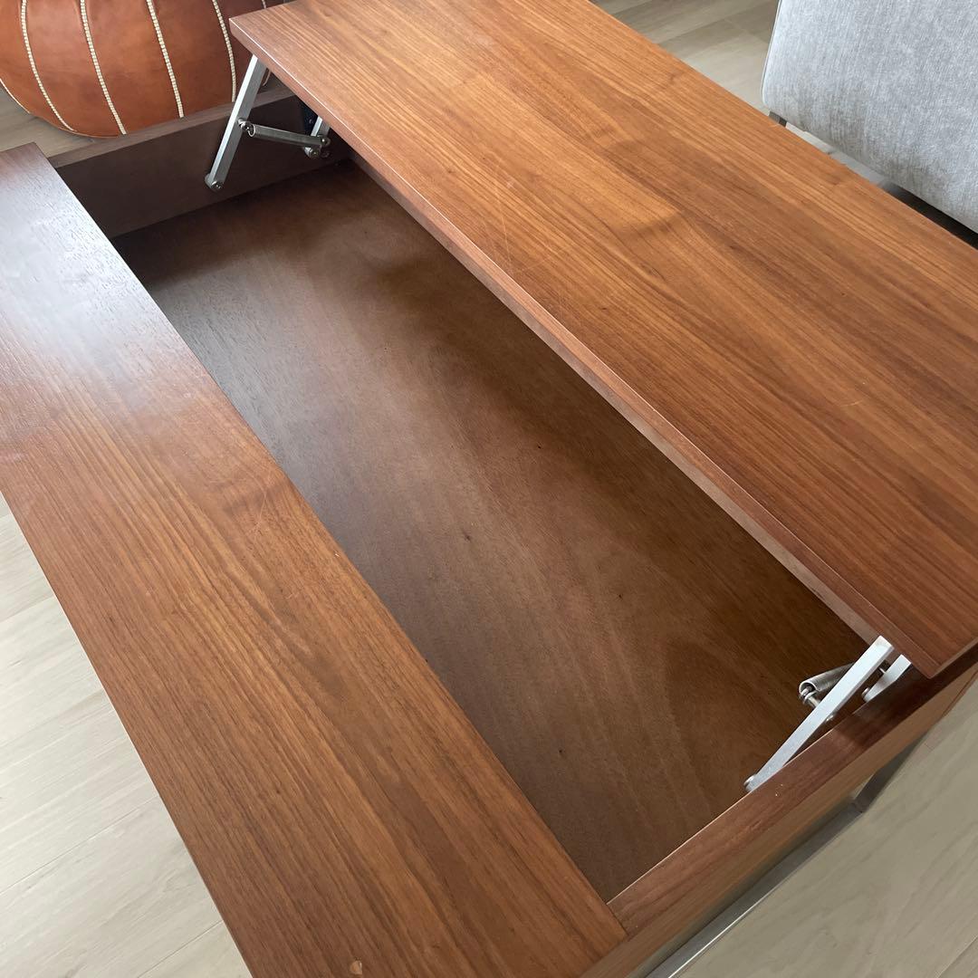 昇降式コーヒーテーブル ウォールナット リモートワークsongdream