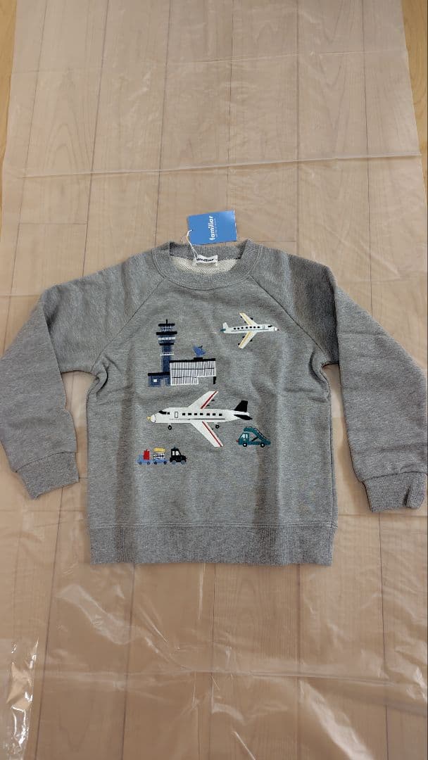 【新品】ファミリア トレーナー(長袖) グレー 120サイズ