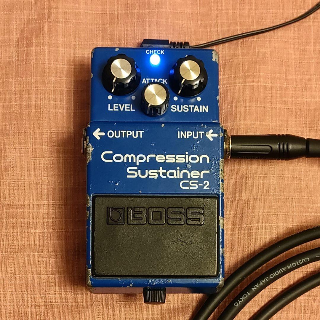 BOSS CS-2 コンプレッサー 青色LED PSA仕様