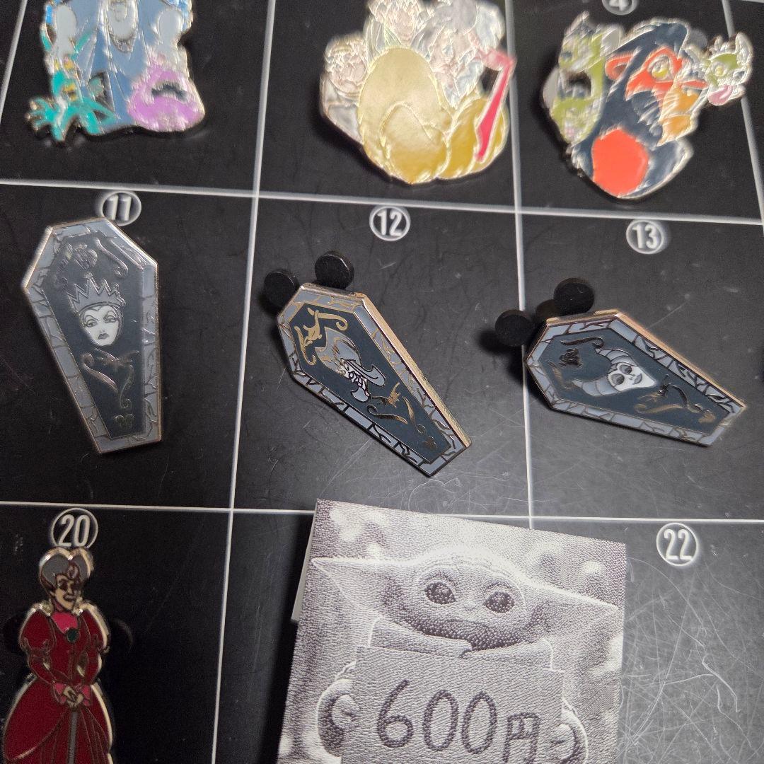 ヴィランズ　スカー　ディズニーピン　クルエラ　マレフィセント