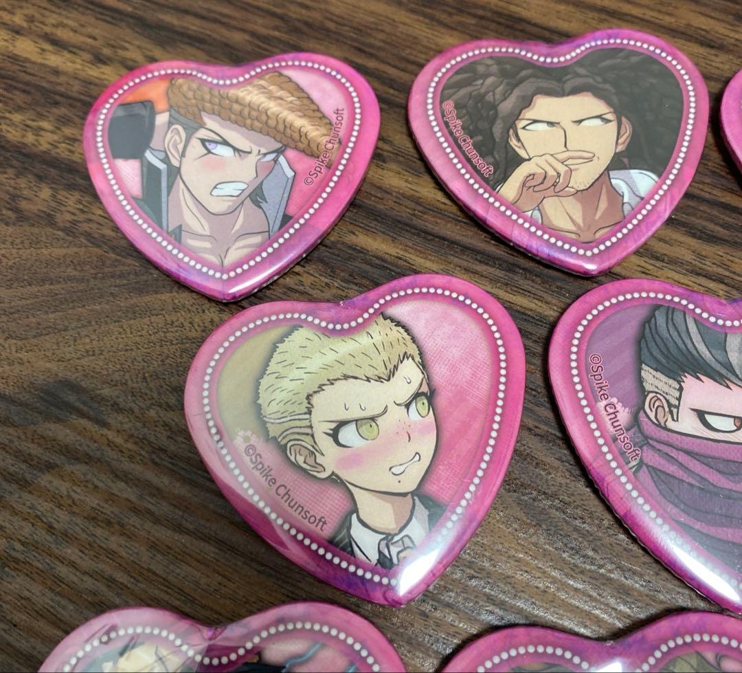 ダンガンロンパ　ハート缶バッジ　　ダンガンロンパ缶バッジ