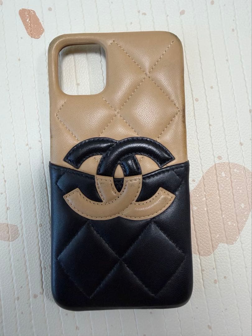 CHANEL シャネル iPhoneケース 11 Pro Max用 バイカラー