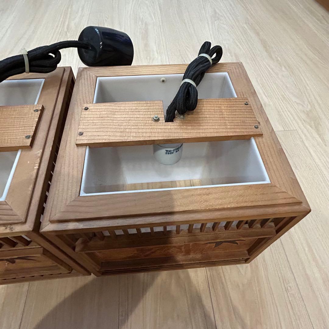 和風ペンダントライト　蛍光灯　レトロ　昭和