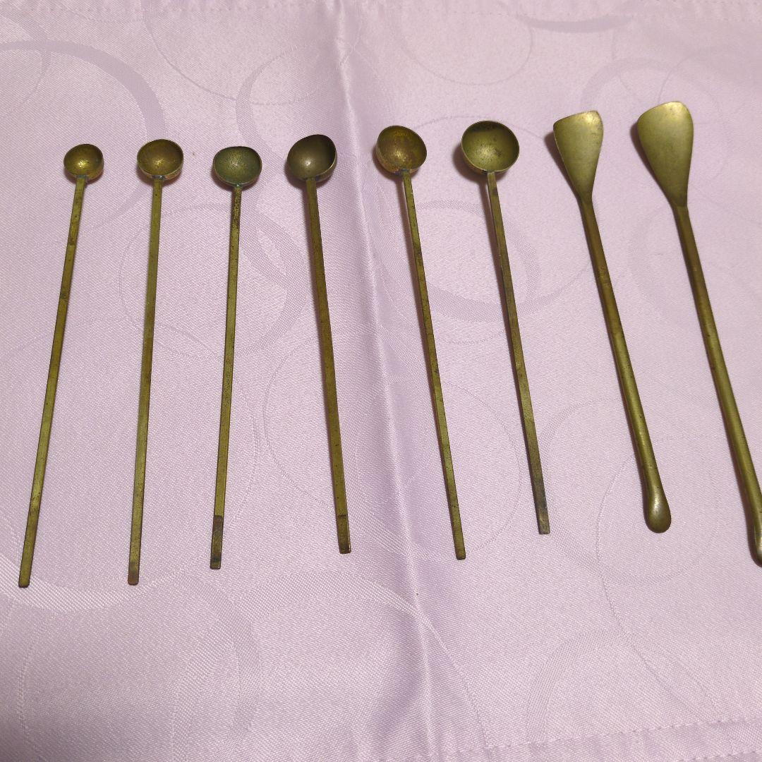 アンティーク　昭和レトロ　薬匙セット 8本