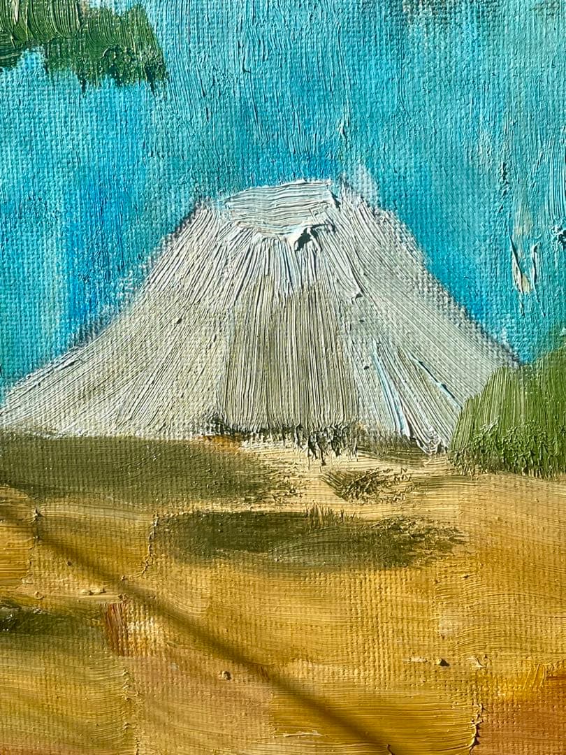 【絵画】風景画 原画「富士山の見える風景」