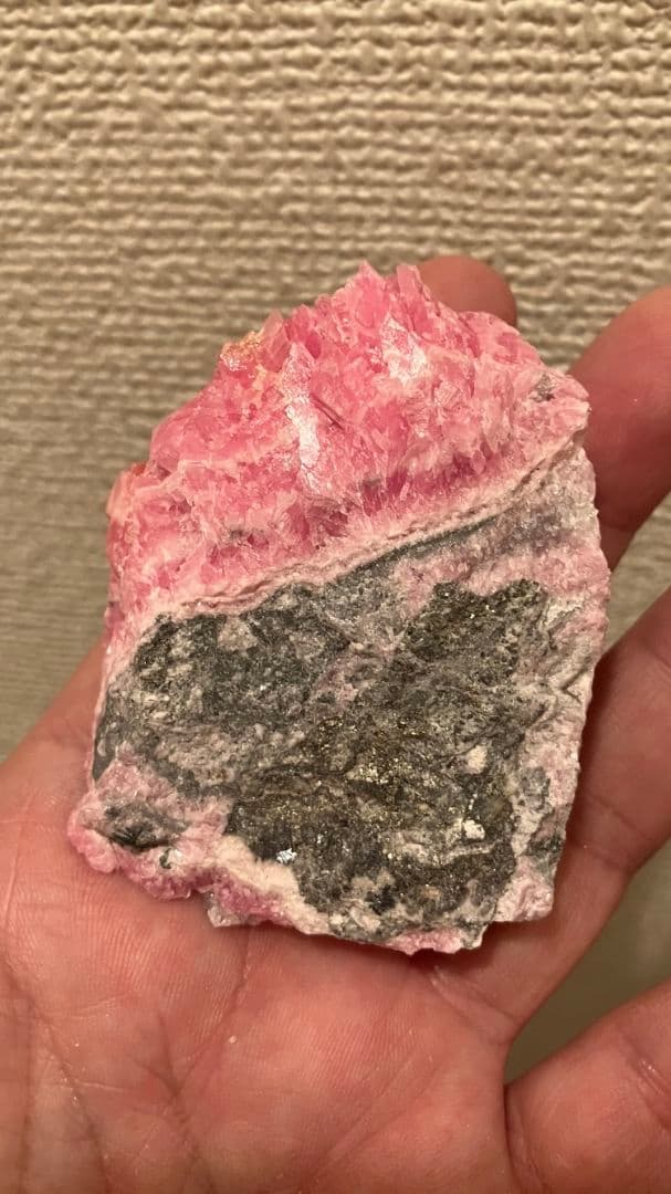 高品質‼️結晶パキパキ‼️　北海道稲倉石鉱山産　ロードクロサイト原石