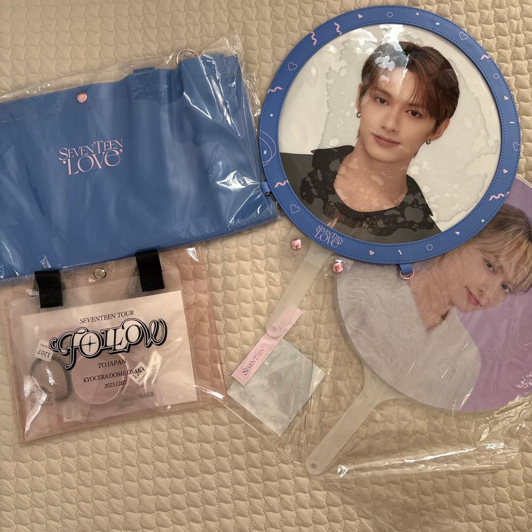 ジュン　SEVENTEEN ファンミグッズ　うちわ　トートバッグ　5点セット