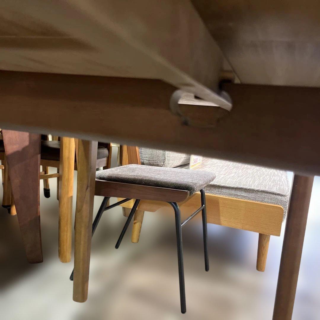 【unico】◇TRITOシリーズ◆ダイニングセット◇拡張天板◆