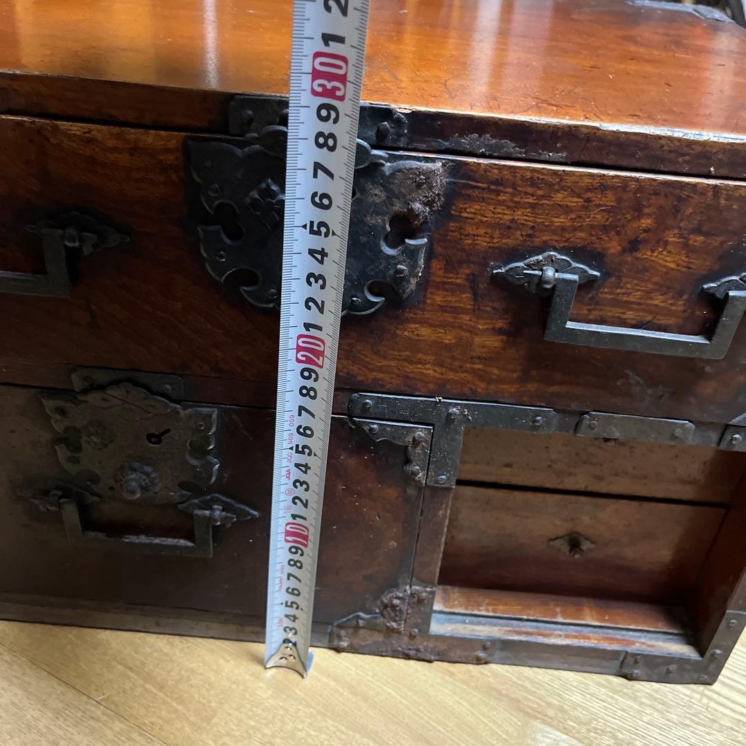 K50 アンティーク　木製　引き出し　戦前　古道具　ミニ箪笥　明治　時代箪笥