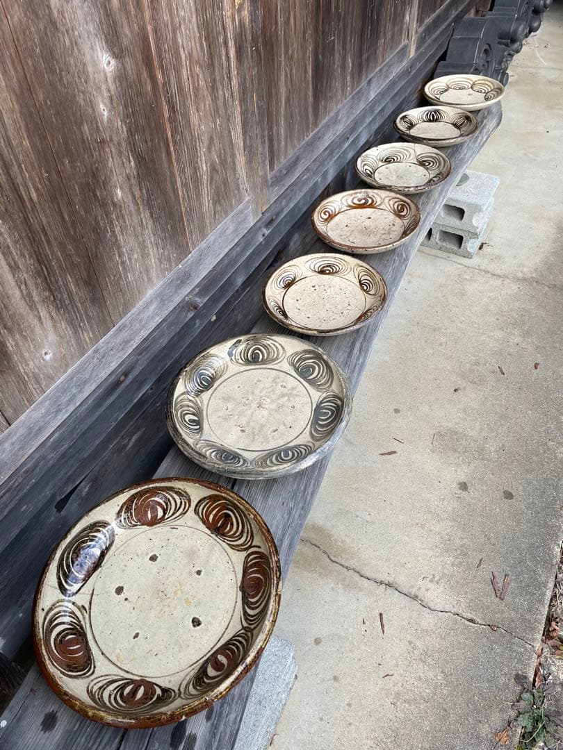 瀬戸　馬の目皿　大皿