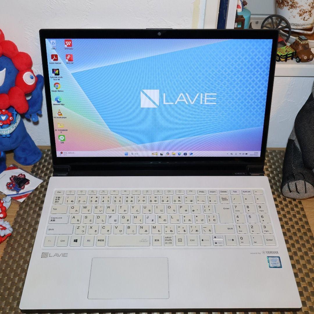 最上位Win11公式対応8世代i7/メモリ16G/新品SSD/BD/無線/カメラ