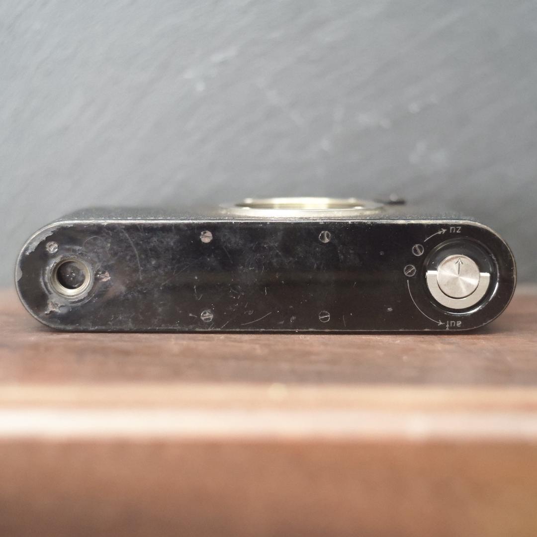 【良品】OH・シャッター幕交換済バルナックライカ DⅡ純正ブラック レンズセット