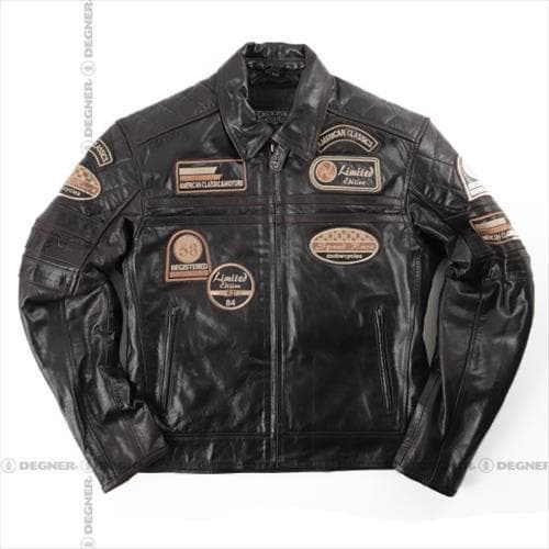 DEGNER デグナー 14WJ-3D レザージャケット ブラウン XL