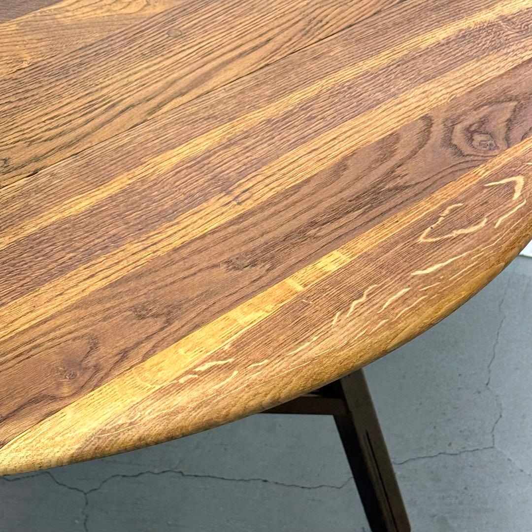 ERCOL(アーコール) /ラウンド　ドロップリーフテーブル (2)