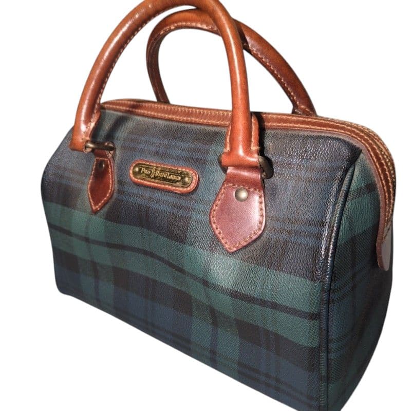 美品　ポロラルフローレン　ヴィンテージ　ミニボストン　ハンドバッグ