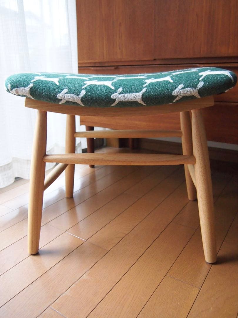 ヒーヨさん専用 ミナペルホネン ハンドメイド スツール ランランラン 生地 椅子