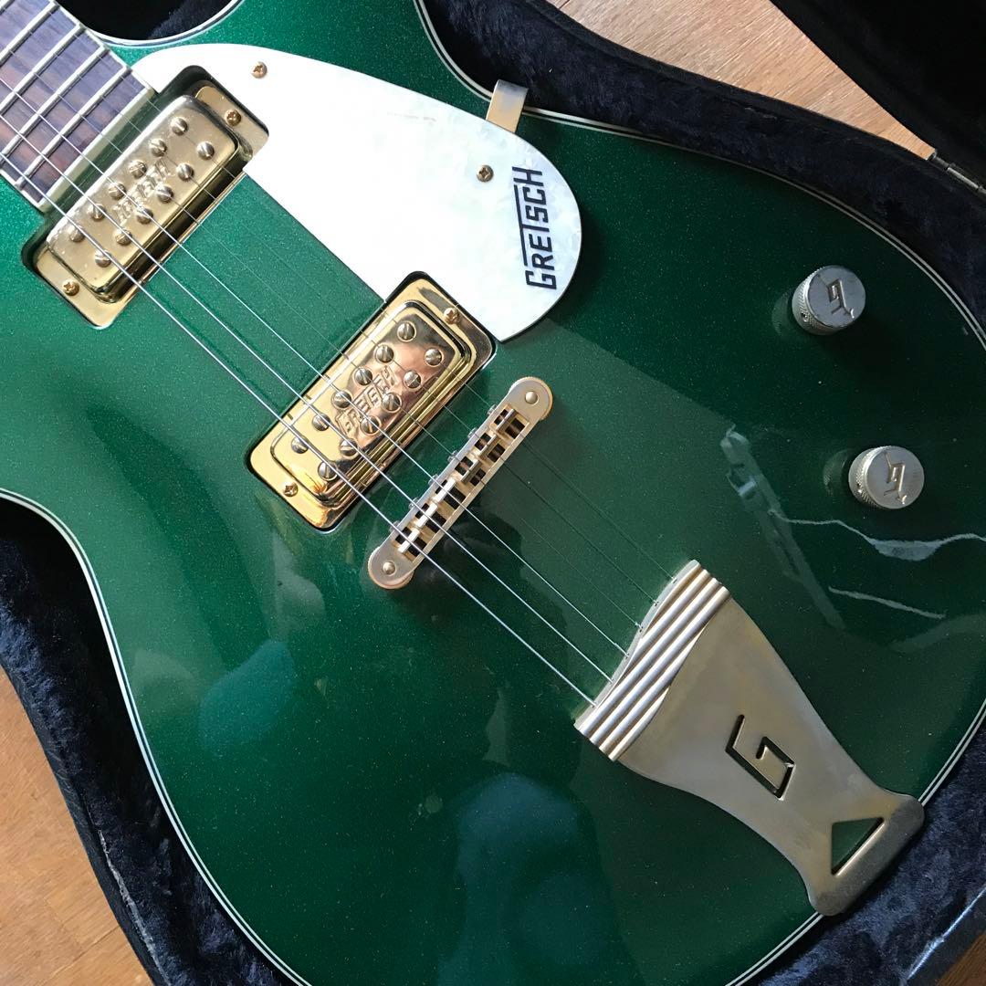 送料無料 GRETCH Electromatic ゴールド&グリーン H/C付