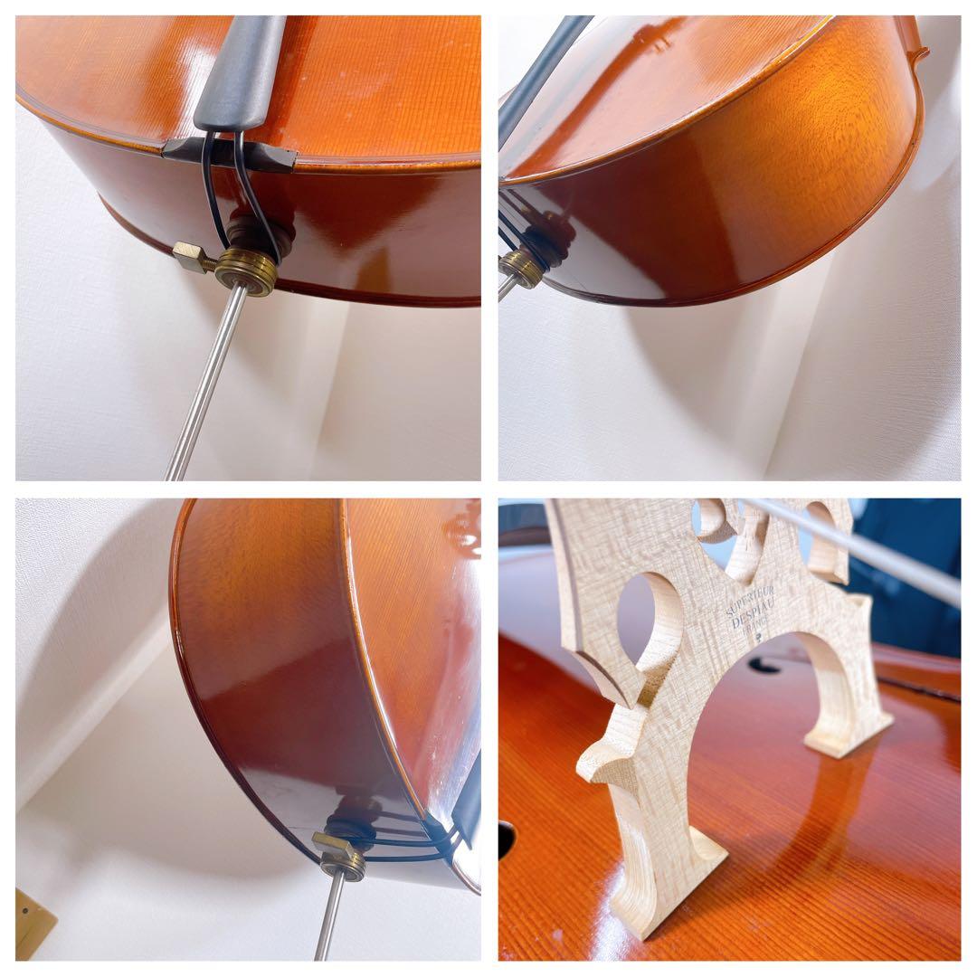 イーストマン　VC100 チェロ　セット　4/4 弓　ケース付き