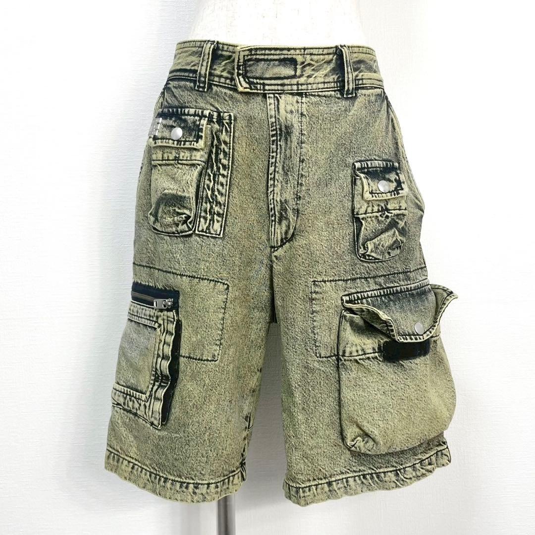 y2k❤️ DIESEL マルチポケット カーゴ ハーフパンツ
